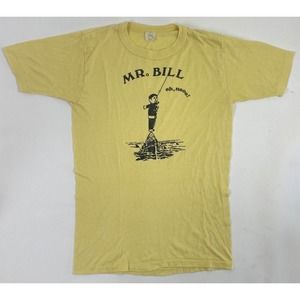 Vintage Rare SNL "Mr Bill" Single Stitch Tee Lg, 1970s-80s